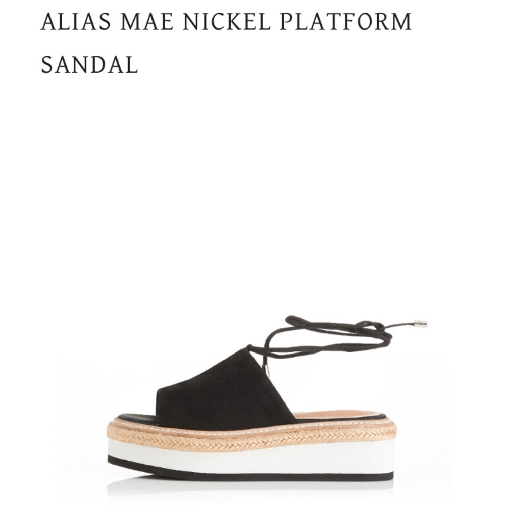 Alias Mae Nickel Platform Sandal - Barely Worn